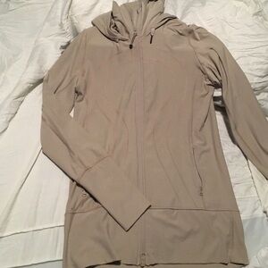 lululemon athletica Beige/Taupe Full-Zip Hooded Jacket